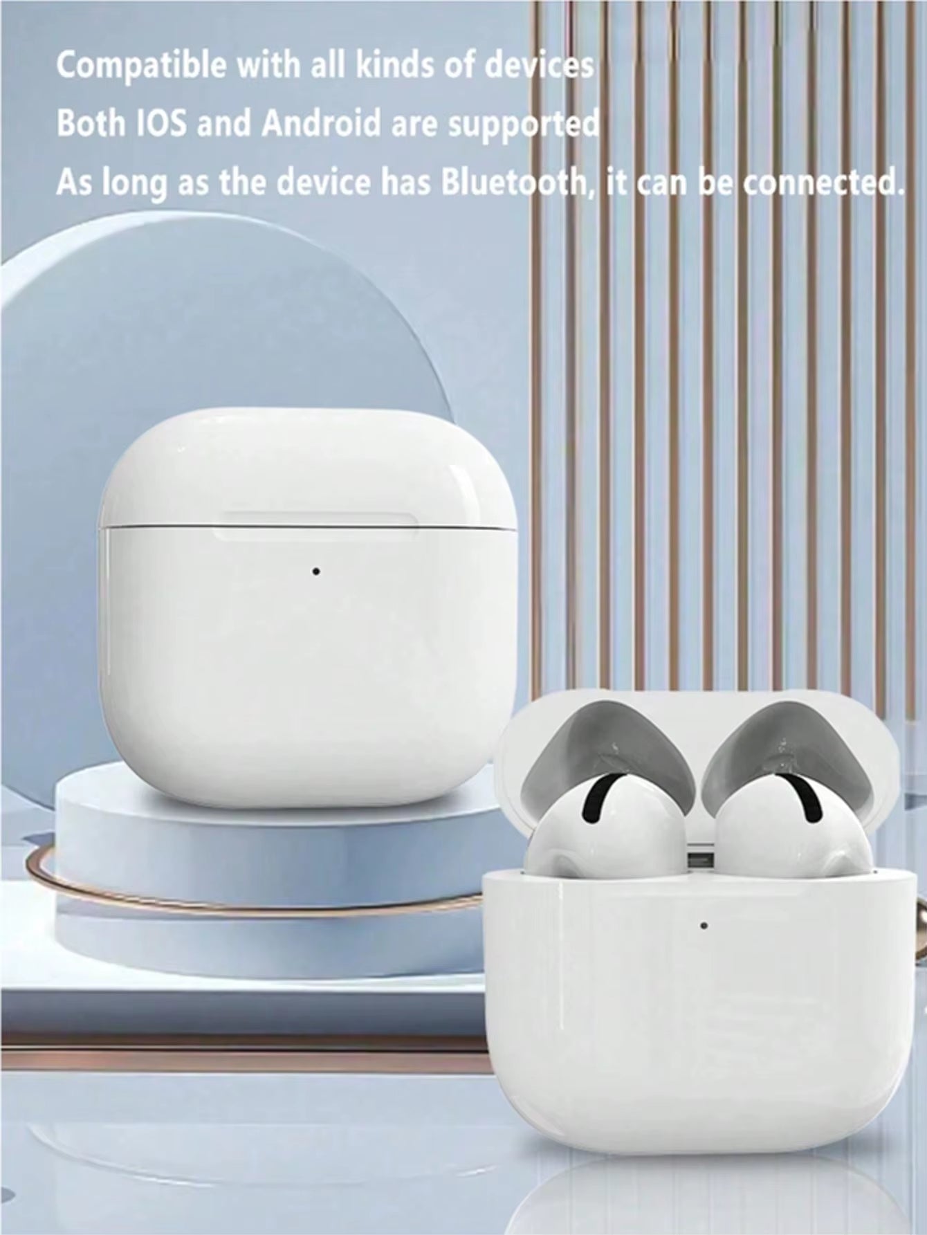 Earbuds with Mic, Stereo Sound for Apple & Android