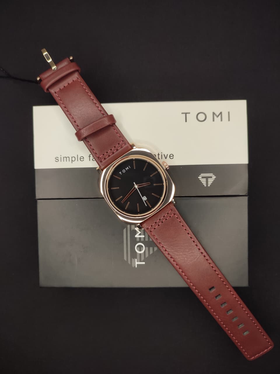 Tomi T-084 Men's Watch - Leather Straps