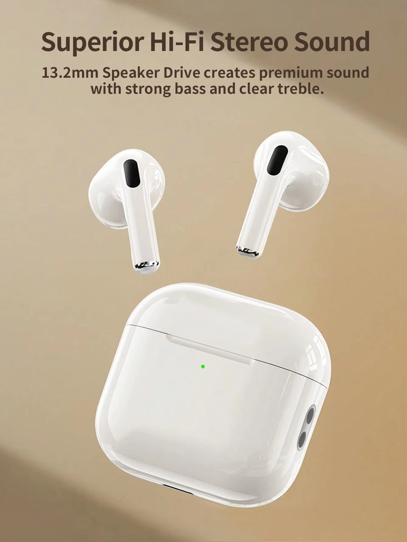 Earbuds with Mic, Stereo Sound for Apple & Android