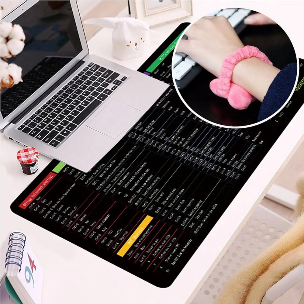 Extended Non-Slip Office Table Mat for Work Study Gaming