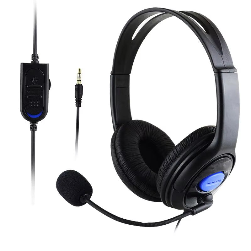 Wired 3.5mm Headphones with Mic for PS4/PC/Laptop